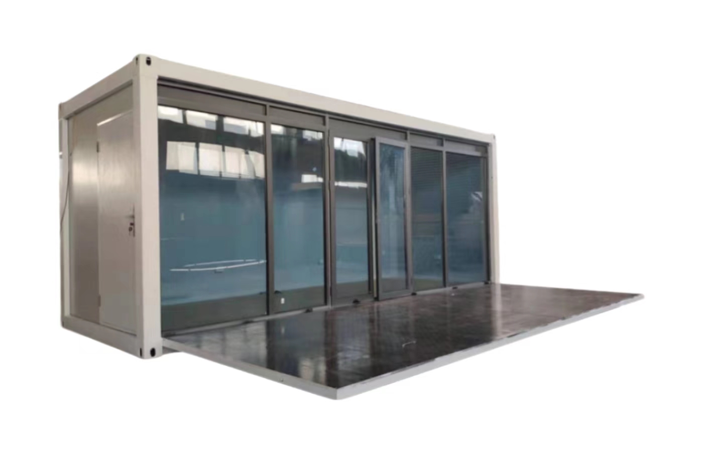 Kediaman Popular Rumah Kontena Tetap Reka Bentuk Moden 30 kaki Dengan Bumbung Berbumbung dan Bilik Mandi Kediaman Popular Rumah Kontena Tetap Reka Bentuk Moden 30 kaki Dengan Bumbung Berbumbung dan Bilik Mandi