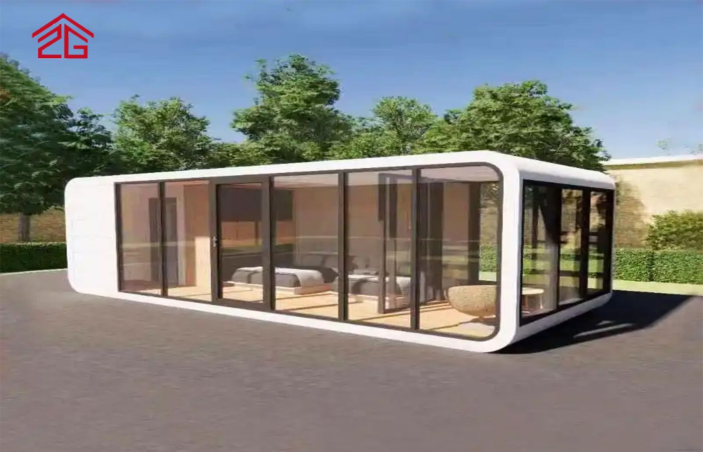 Rumah Kontena Apple Kabin Dua Lapisan Tersuai Kediaman Bergaya Rumah Kontena Apple Kabin Dua Lapisan Tersuai Kediaman Bergaya