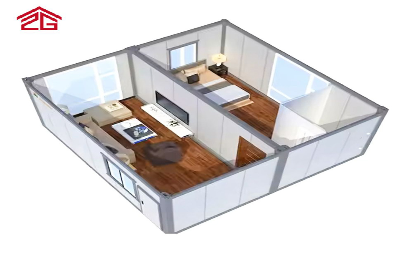 Rumah Prefab Tersuai Kilang 40 kaki Asrama Sementara Mudah Alih Atau Hotel Rumah Prefab Tersuai Kilang 40 kaki Asrama Sementara Mudah Alih Atau Hotel