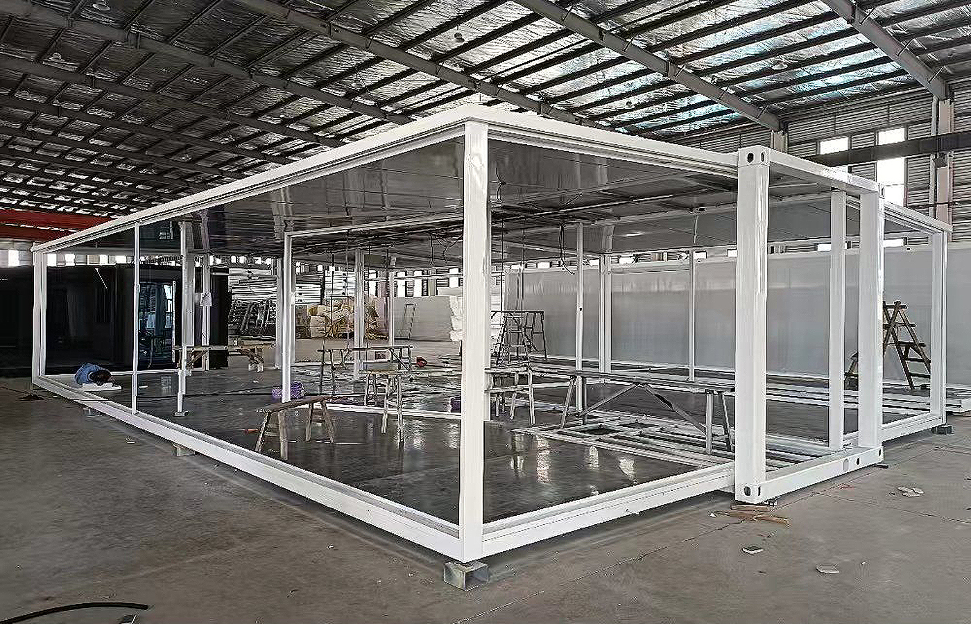 Bekas Boleh Dikembangkan 30 kaki Tinggi Mewah Tersuai Tinggi Dengan Plat Gusset Luaran Logam Bekas Boleh Dikembangkan 30 kaki Tinggi Mewah Tersuai Tinggi Dengan Plat Gusset Luaran Logam