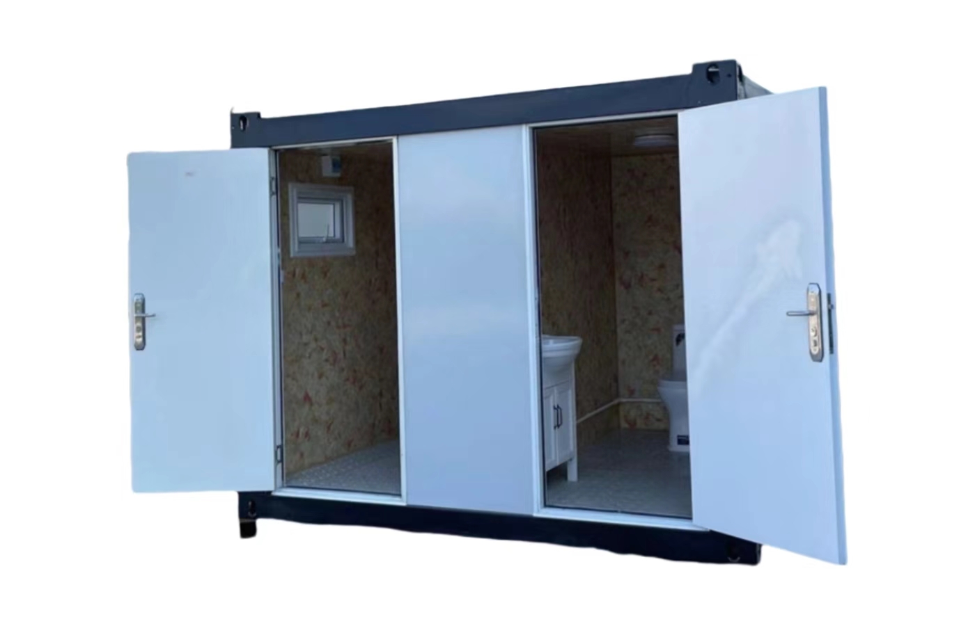 Kediaman Popular Rumah Kontena Tetap Reka Bentuk Moden 30 kaki Dengan Bumbung Berbumbung dan Bilik Mandi Kediaman Popular Rumah Kontena Tetap Reka Bentuk Moden 30 kaki Dengan Bumbung Berbumbung dan Bilik Mandi