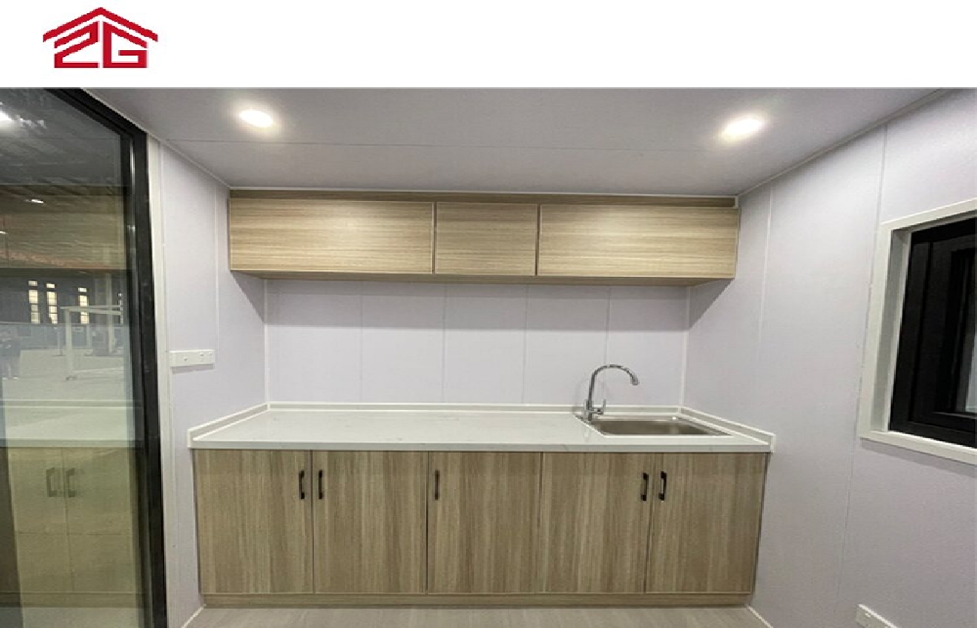 Rumah Kontena Apple Kabin Dua Lapisan Tersuai Kediaman Bergaya Rumah Kontena Apple Kabin Dua Lapisan Tersuai Kediaman Bergaya