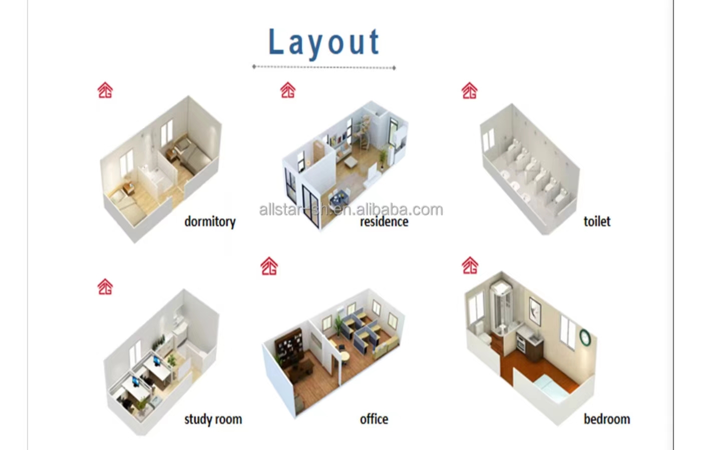 Kediaman Popular Rumah Kontena Tetap Reka Bentuk Moden 30 kaki Dengan Bumbung Berbumbung dan Bilik Mandi Kediaman Popular Rumah Kontena Tetap Reka Bentuk Moden 30 kaki Dengan Bumbung Berbumbung dan Bilik Mandi