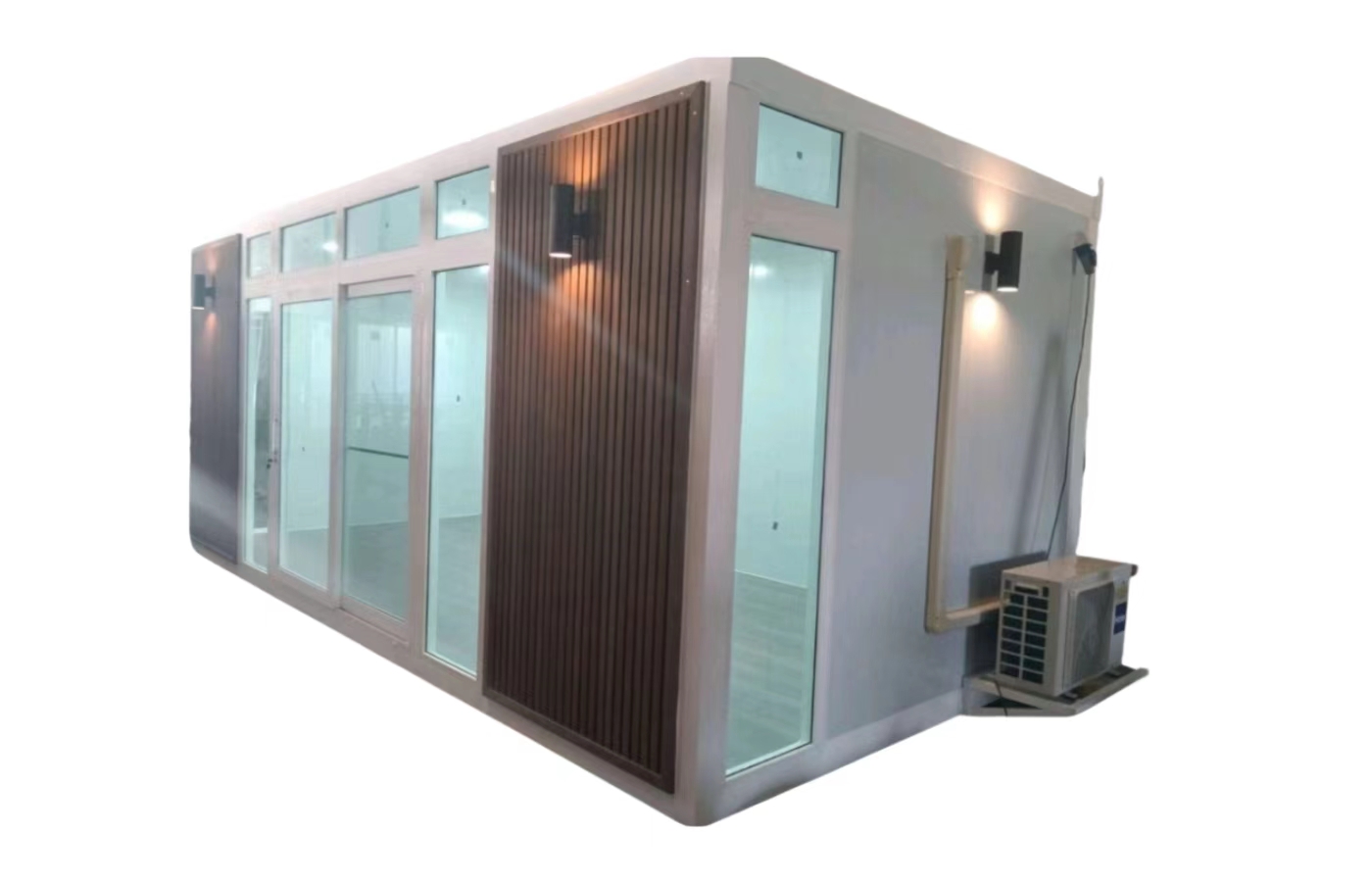 Kediaman Popular Rumah Kontena Tetap Reka Bentuk Moden 30 kaki Dengan Bumbung Berbumbung dan Bilik Mandi Kediaman Popular Rumah Kontena Tetap Reka Bentuk Moden 30 kaki Dengan Bumbung Berbumbung dan Bilik Mandi