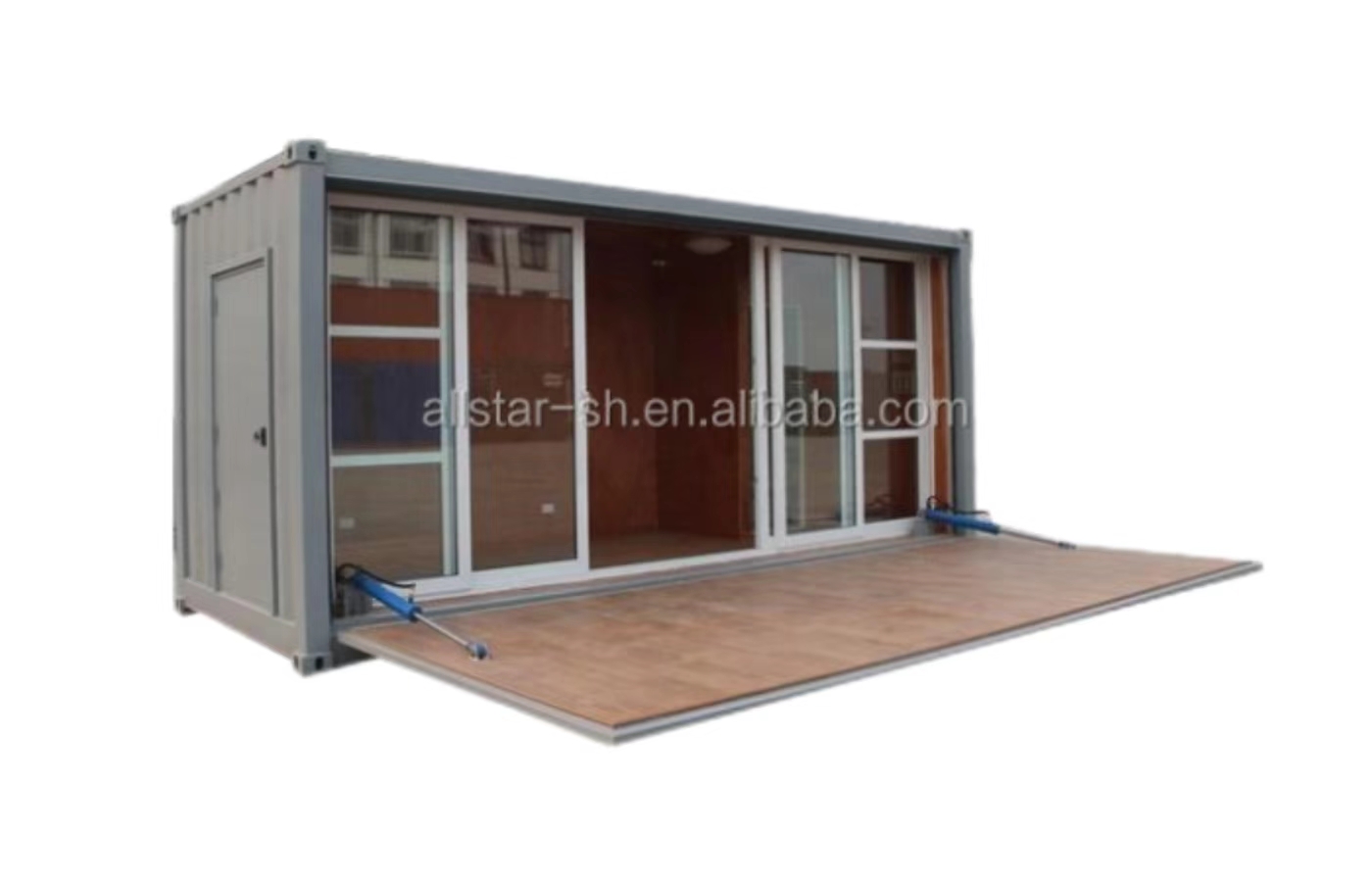 Kediaman Popular Rumah Kontena Tetap Reka Bentuk Moden 30 kaki Dengan Bumbung Berbumbung dan Bilik Mandi Kediaman Popular Rumah Kontena Tetap Reka Bentuk Moden 30 kaki Dengan Bumbung Berbumbung dan Bilik Mandi