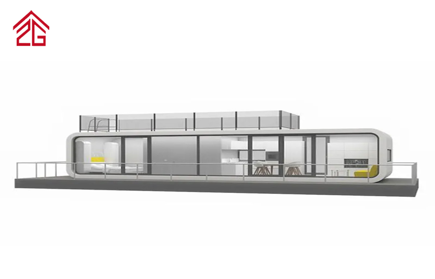 Rumah Kontena Apple Kabin Dua Lapisan Tersuai Kediaman Bergaya Rumah Kontena Apple Kabin Dua Lapisan Tersuai Kediaman Bergaya