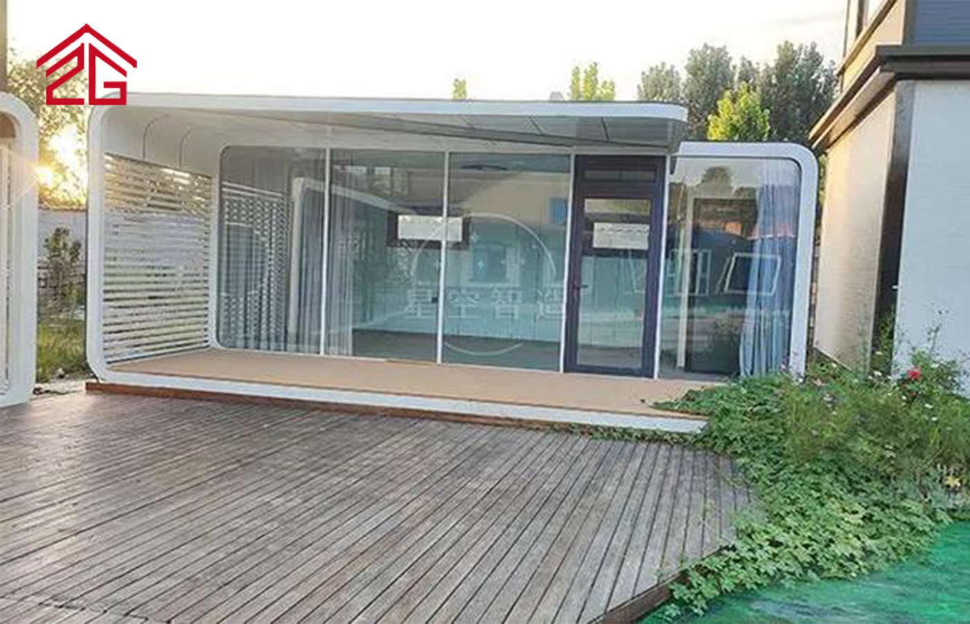 Rumah Kontena Apple Kabin Dua Lapisan Tersuai Kediaman Bergaya Rumah Kontena Apple Kabin Dua Lapisan Tersuai Kediaman Bergaya