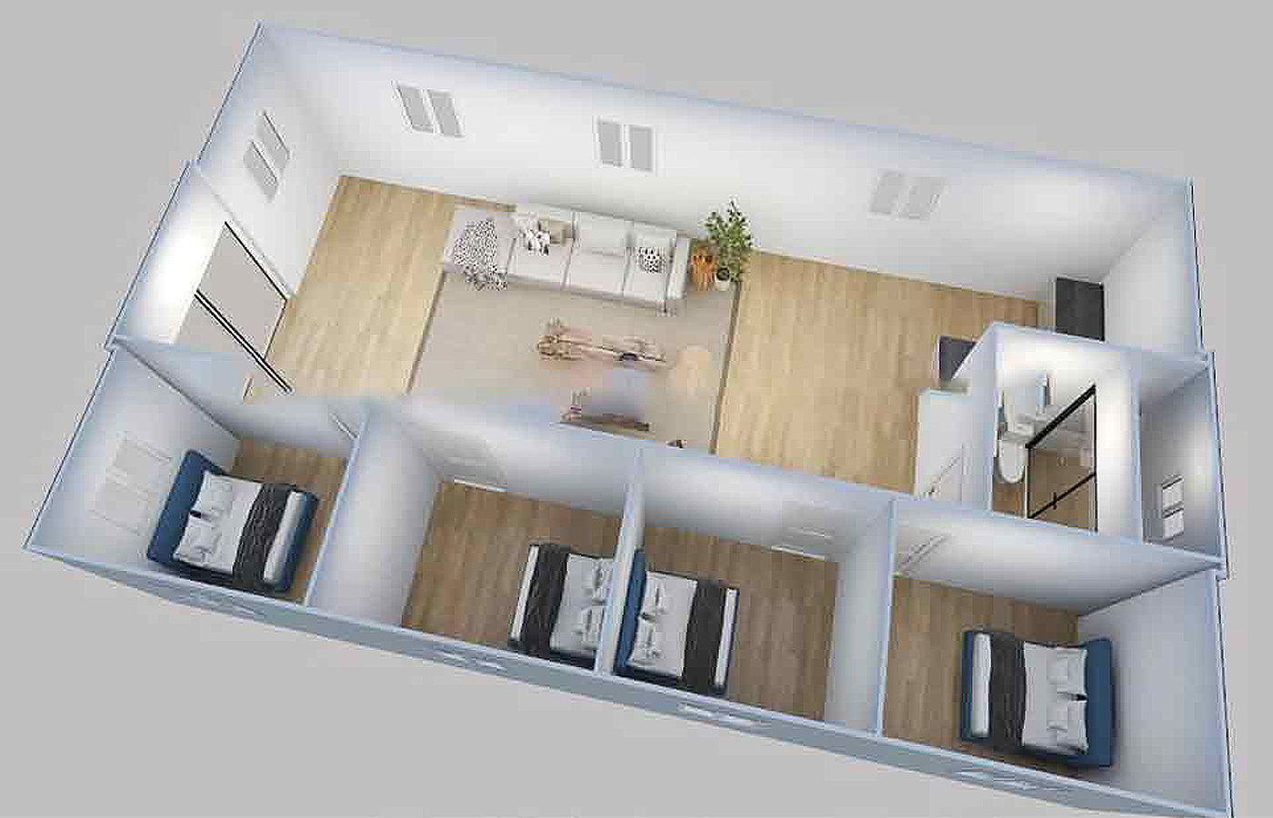 Bekas Boleh Dikembangkan 30 kaki Tinggi Mewah Tersuai Tinggi Dengan Plat Gusset Luaran Logam Bekas Boleh Dikembangkan 30 kaki Tinggi Mewah Tersuai Tinggi Dengan Plat Gusset Luaran Logam