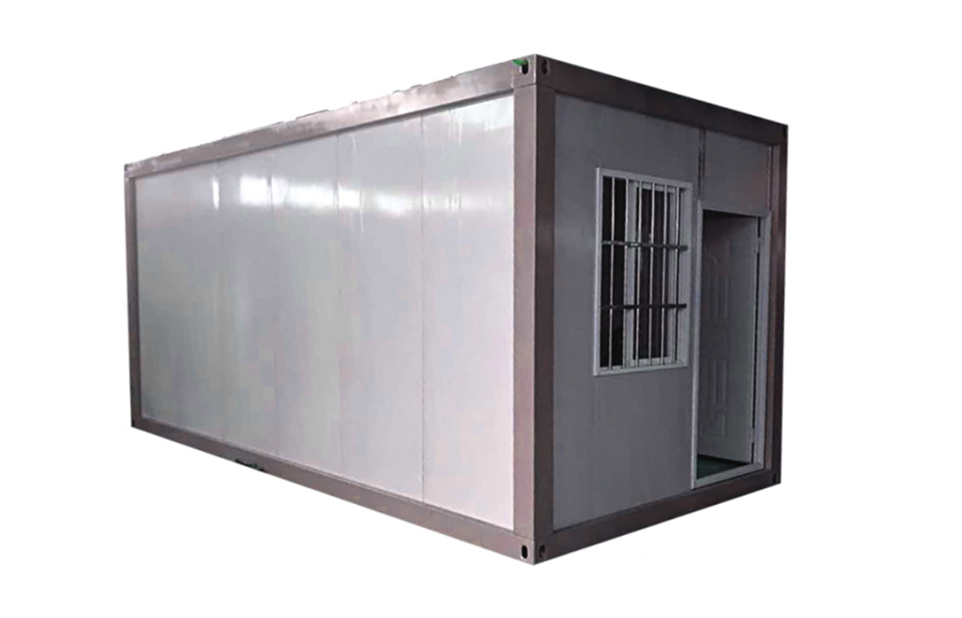 Portable 20ft Prefabricated Flat Pack Container House Pejabat kos efektif