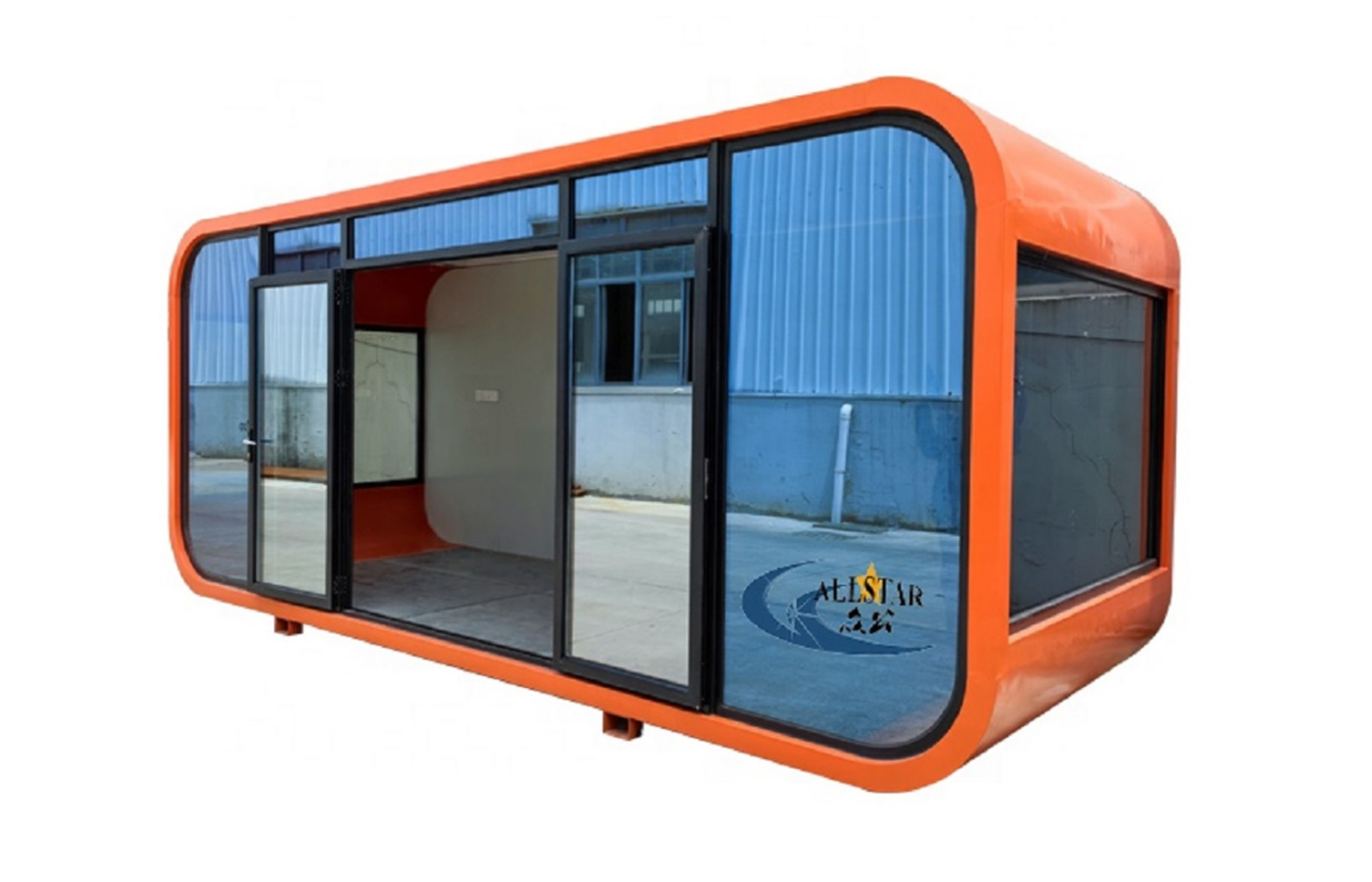 Rumah Kontena Epal Tersuai Moden 20 kaki Rumah Mewah Tinggi Tinggal Terus ke Rumah